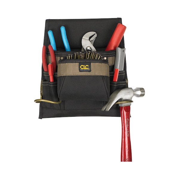 Clc Work Gear CLC 3 in. W X 12.75 in. H Polyester Tool Bag 8 pocket Black/Tan 1 pc 1823 - main